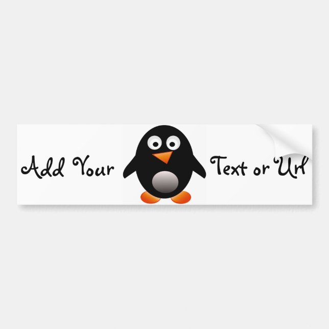 Penguin Bumper Sticker Bildekal (Framsidan)