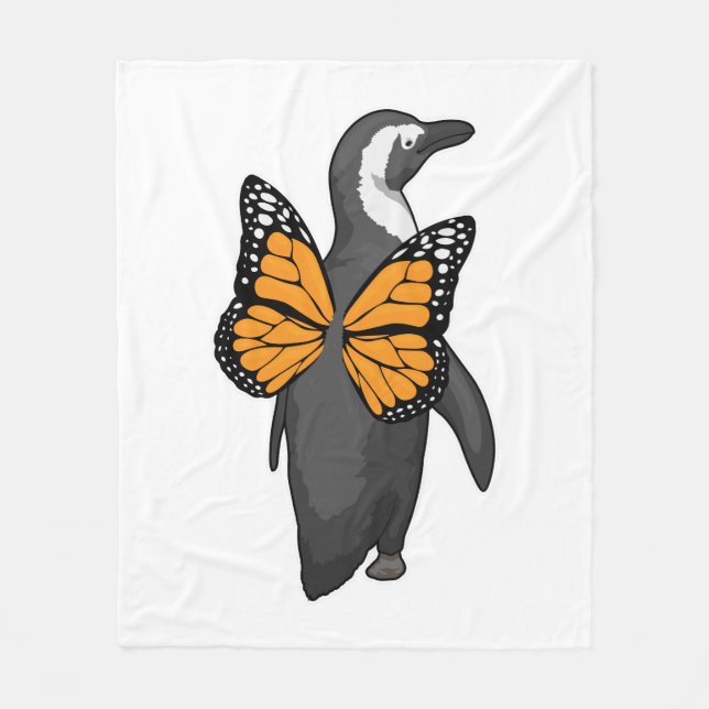 Penguin Butterfly vingar Fleecefilt (Framsidan)