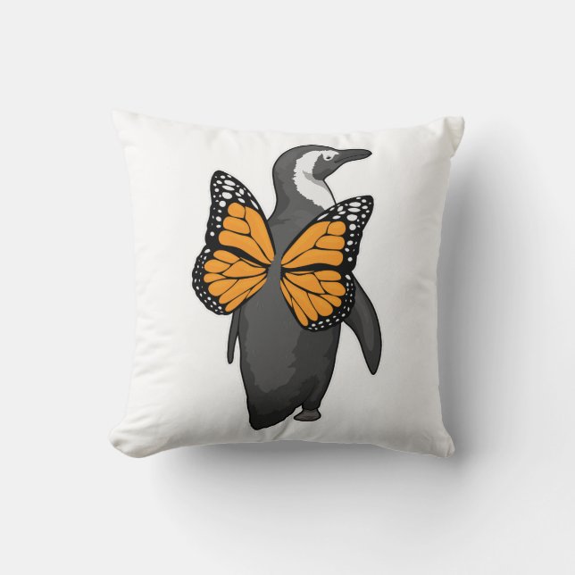 Penguin Butterfly vingar Kudde (Framsida)
