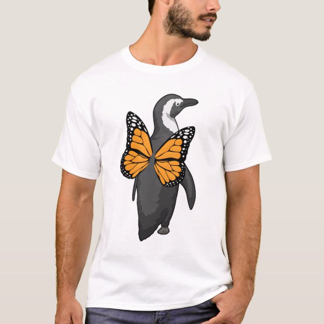 Penguin Butterfly vingar T Shirt (Framsida)