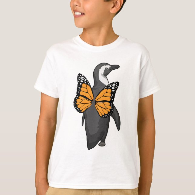 Penguin Butterfly vingar T Shirt (Framsida)