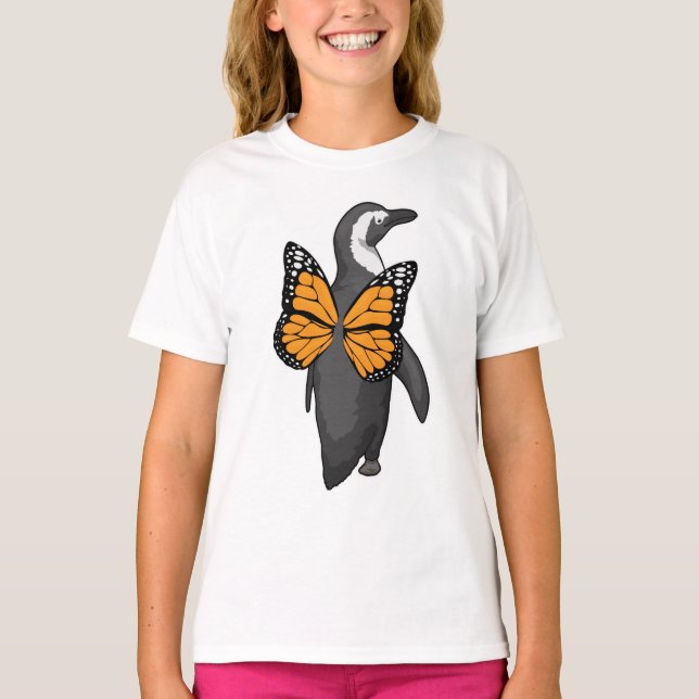 Penguin Butterfly vingar T Shirt (Framsida)