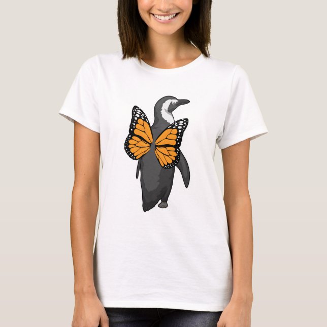 Penguin Butterfly vingar T Shirt (Framsida)