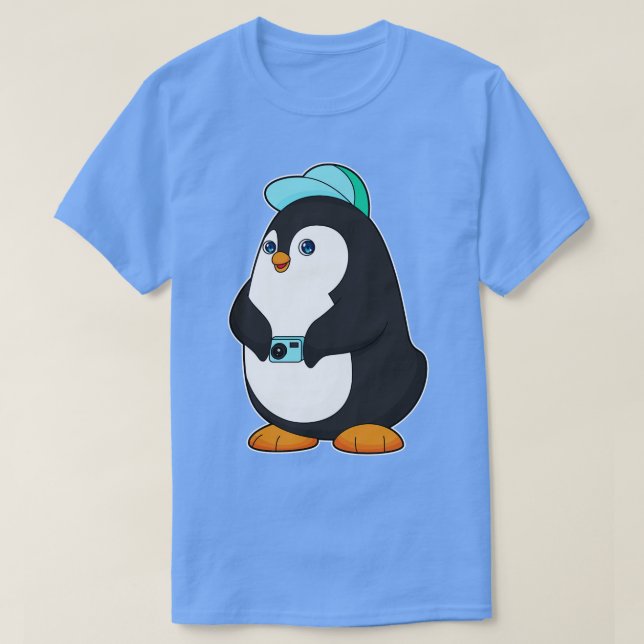 Penguin Camera T Shirt (Design framsida)