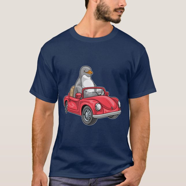 Penguin Car T Shirt (Framsida)