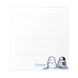 Penguin Chick Snö Note Pad Anteckningsblock