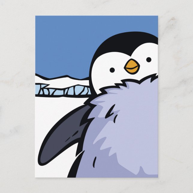 Penguin-Chicken stänger upp vykortet Vykort (Framsida)