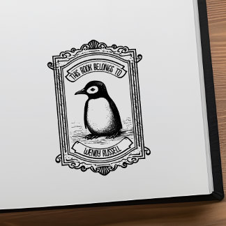 Penguin-Chickens egen namnbokningsskylt Stämpel