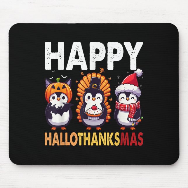 Penguin Christmas Halloween Costume Happy Hallotha Musmatta (Framsidan)
