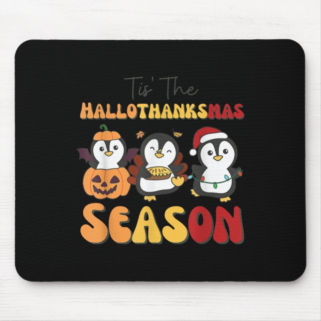 Penguin Christmas Halloween Tis' The Hallothanksma Musmatta (Framsidan)