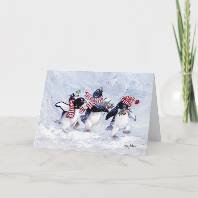 PENGUIN CHRISTMAS HELGKORT (Framsida)