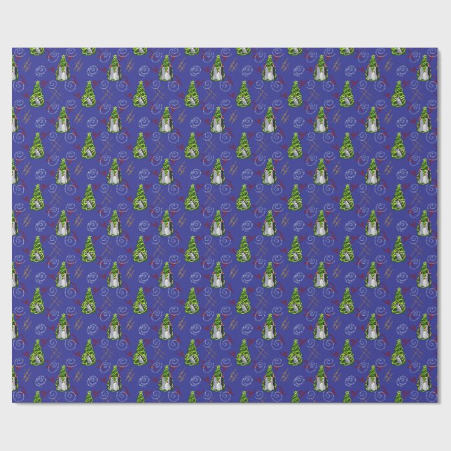 Penguin Christmas Presentpapper (Platt)