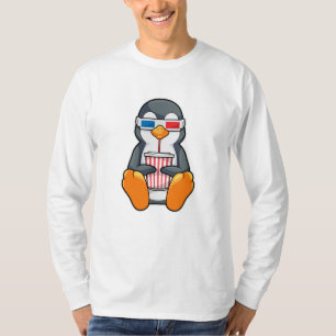 Penguin Cinema Glasses Drinking kopp T Shirt
