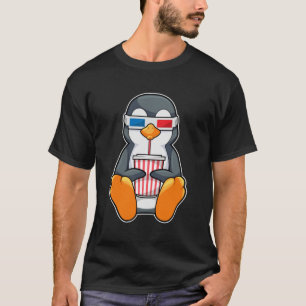 Penguin Cinema Glasses Drinking kopp T Shirt