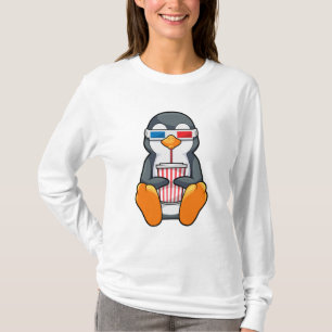 Penguin Cinema Glasses Drinking kopp T Shirt