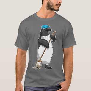 Penguin Cleaner Mop T Shirt