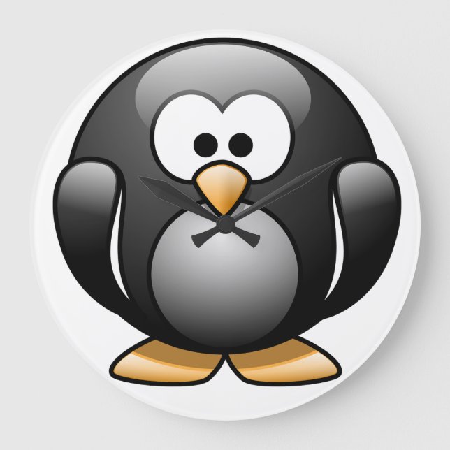 Penguin Clock Stor Klocka (Framsida)