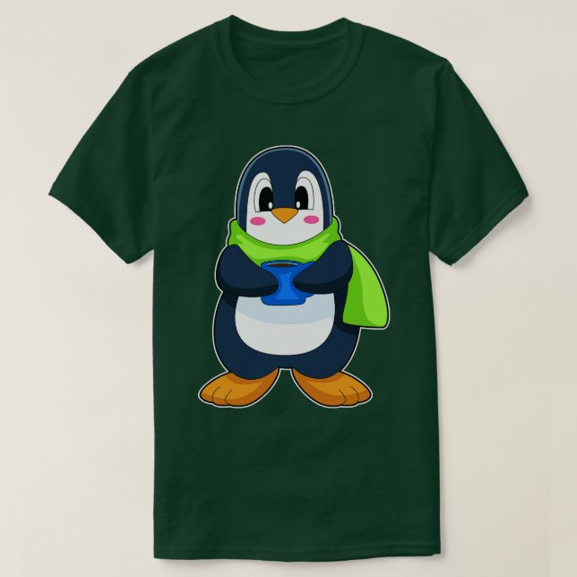 Penguin Coffee Kopp T Shirt (Design framsida)