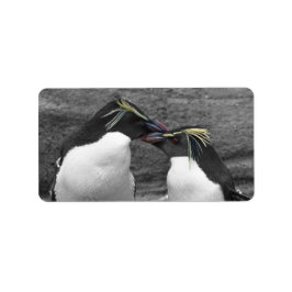Penguin Colour Splash Adressetikett