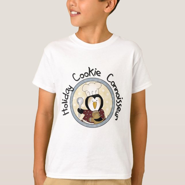 Penguin Cookie Connoisseur T-shirts och Gifts (Framsida)