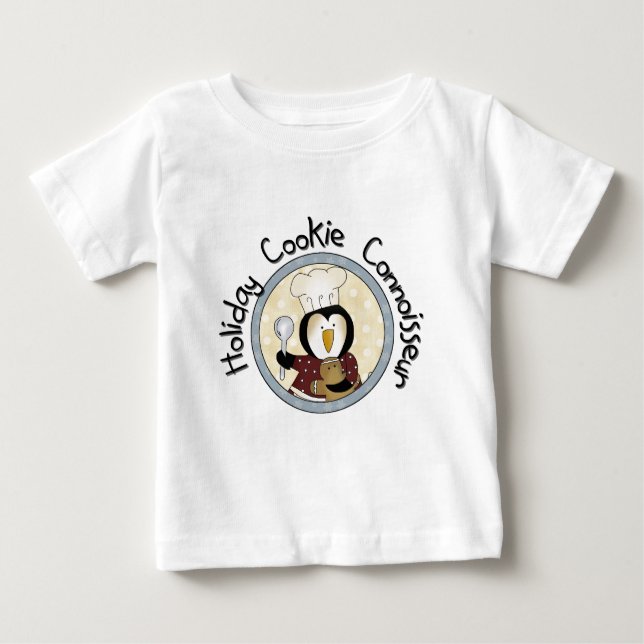 Penguin Cookie Connoisseur T-shirts och Gifts (Framsida)