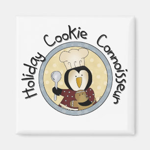Penguin Cookie Connoisseur T-shirts och Gifts Magnet