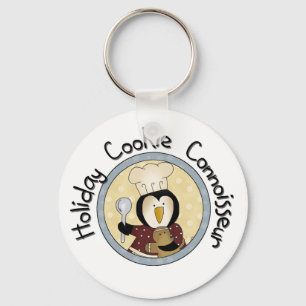 Penguin Cookie Connoisseur T-shirts och Gifts Nyckelring