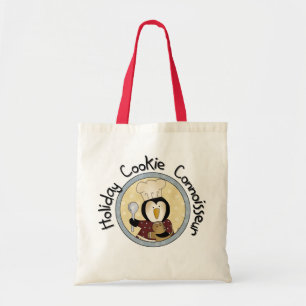 Penguin Cookie Connoisseur T-shirts och Gifts Tygkasse
