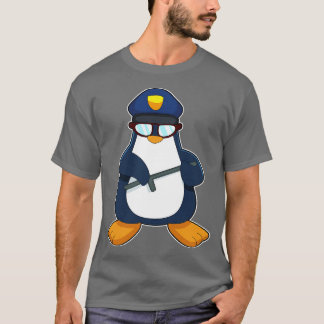 Penguin Cop Baton Police T Shirt