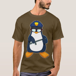 Penguin Cop Baton Police T Shirt