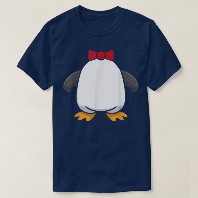 Penguin Costume Funny Tuedo Halloween Costume T Shirt (Design framsida)