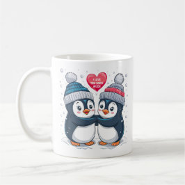 Penguin Couple Kaffemugg