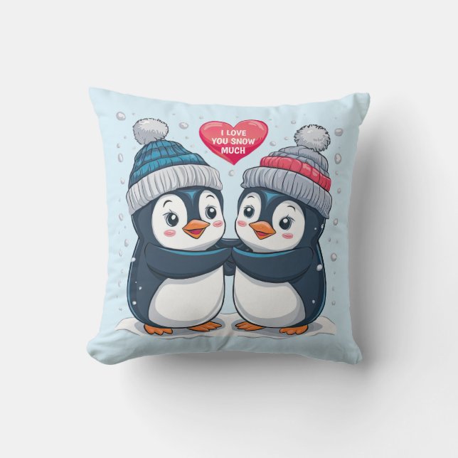 Penguin Couple Kudde (Framsida)