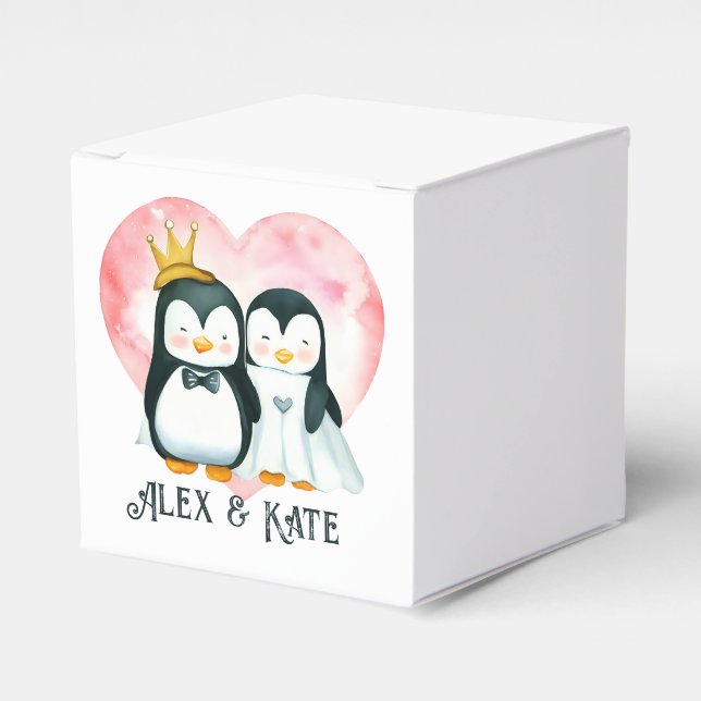 Penguin Couple Presentaskar (Framsidan Sidan)