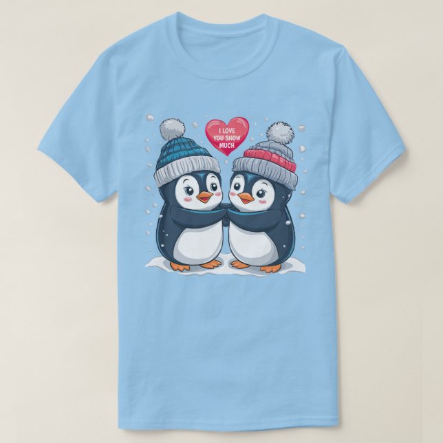 Penguin Couple T Shirt (Design framsida)