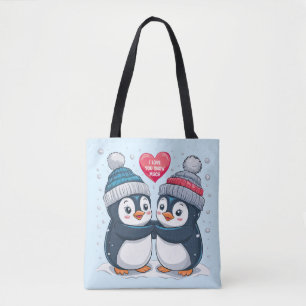 Penguin Couple Tygkasse