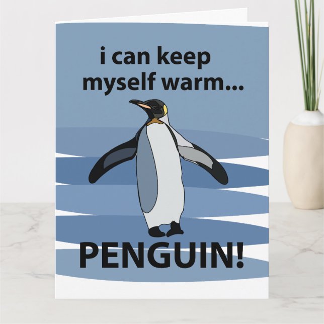 Penguin Cute Animal Funny Kort (Framsida)