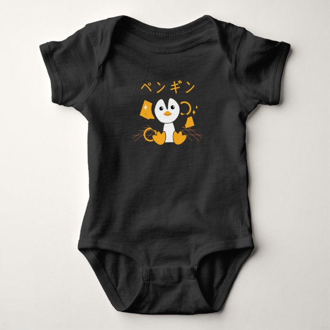 Penguin Cute Animals Japanska - Kawaii Penguins T Shirt (Framsida)