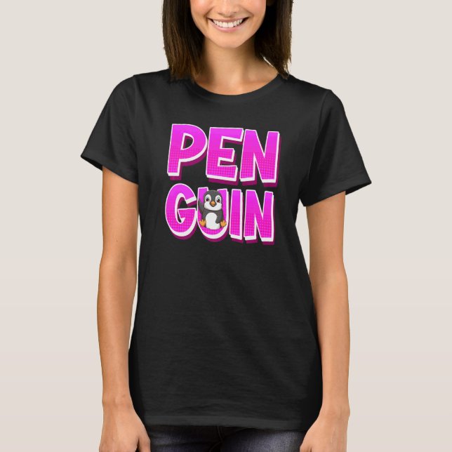 Penguin Cute Penguin 1 T Shirt (Framsida)