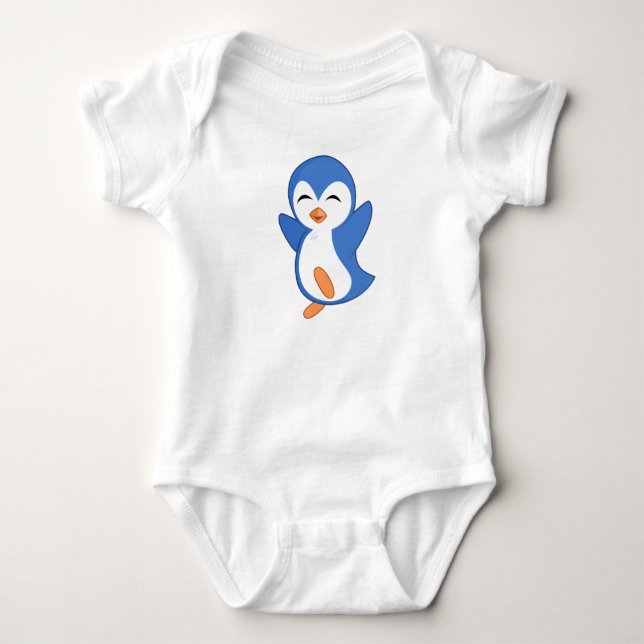 Penguin Dancing Baby Bodykostym T Shirt (Framsida)