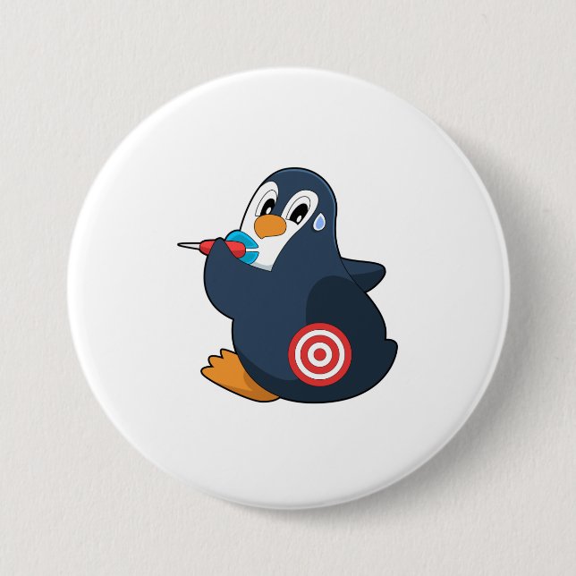 Penguin Darts Dartboard Knapp (Framsida)