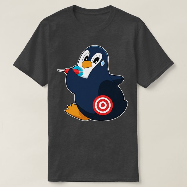 Penguin Darts Dartboard T Shirt (Design framsida)