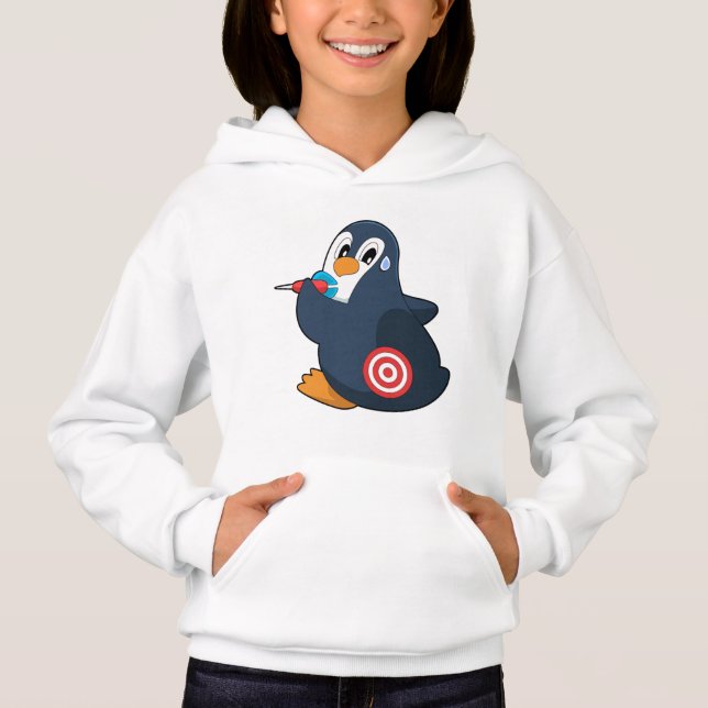 Penguin Darts Dartboard T Shirt (Framsida)