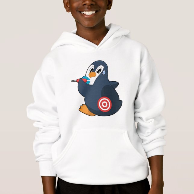 Penguin Darts Dartboard T Shirt (Framsida)