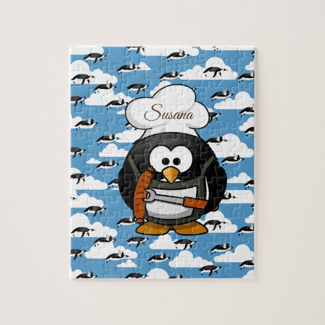 Penguin Decorative Jigszle Puzzle Pussel (Vertikal)