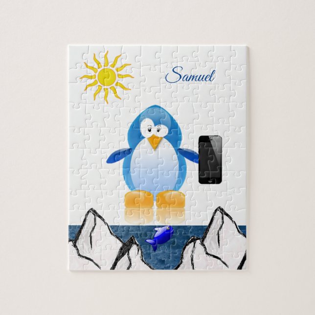 Penguin Decorative Jigszle Puzzle Pussel (Vertikal)