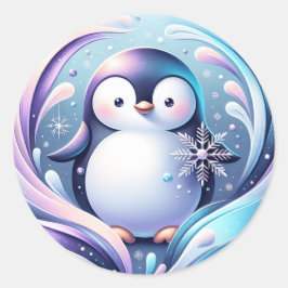Penguin-dekal Runt Klistermärke