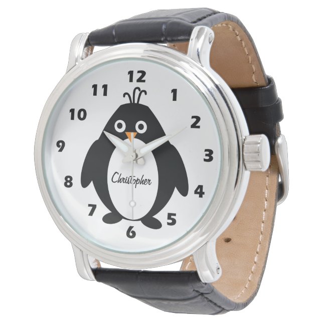Penguin-design Armbandsur (Vinklad)