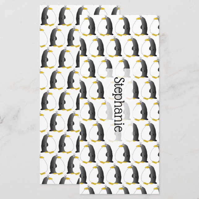 Penguin Design Bookmark (Fram/baksida)