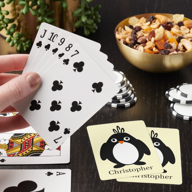 Penguin-design Casinokort (På plats)